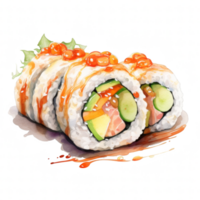 Sushi clipart ilustração png