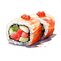 Sushi clipart ilustração png