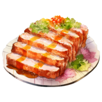 Tonkatsu Clipart Illustration png