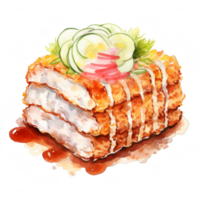 Tonkatsu Clipart Illustration png