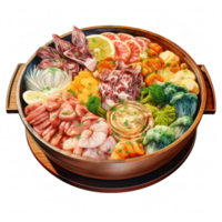 Sukiyaki clipart ilustração png