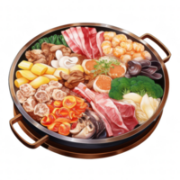 Sukiyaki clipart ilustração png