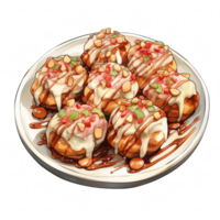 takoyaki clipart illustrazione png