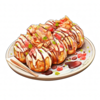 takoyaki clipart illustrazione png