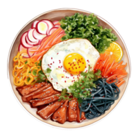 bibimbap ClipArt illustration png