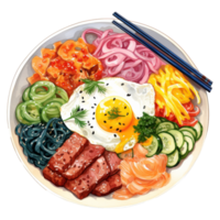 Bibimbap clip art illustratie png