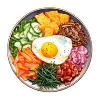 bibimbap clipart ilustração png