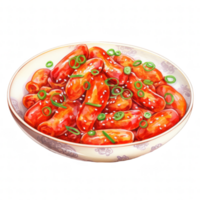 tteokbokki clipart ilustração png