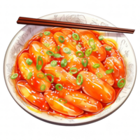 tteokbokki clipart ilustração png