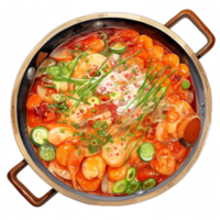 Koreaans stoofpot illustratie png