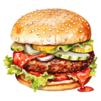 Hamburger Clipart Illustration png