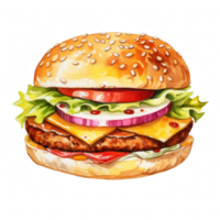 Hamburger clipart illustration png