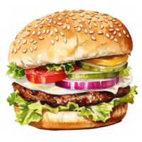 hamburguesa clipart ilustración png