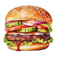 Hamburger Clipart Illustration png