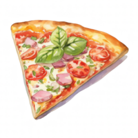 ilustração de fatia de pizza png