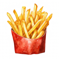 Franse frietjes illustratie png