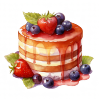 pastel pudín ilustración png