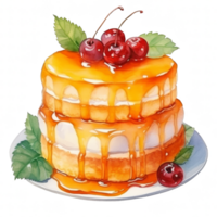 Cake Pudding Illustration png