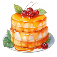 gâteau pudding illustration png