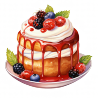 gâteau pudding illustration png