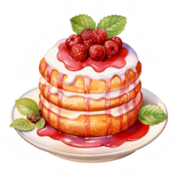 gâteau pudding illustration png