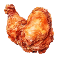 ilustración de pollo frito png