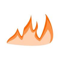 simple flame element with flat design style for your design vector