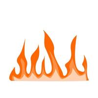 fire illustration with flat design for your design vector
