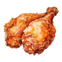 ilustración de pollo frito png