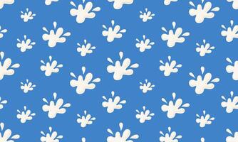 Seamless pattern with Milk. Dairy drops and splash.World milk day. 1 June. National dairy month. illustration in flat hand drawn style vector