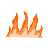 hot flame illustration with flat style design for your design vector