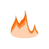 simple flame element with flat design style for your design vector