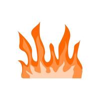 simple flame element with flat design style for your design vector