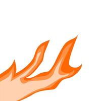 fire illustration with flat design for your design vector