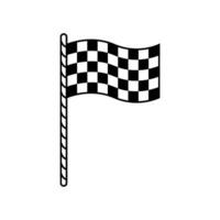 icono carrera bandera logo vector