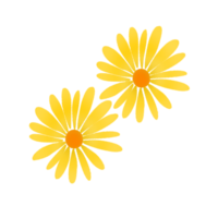 einfach Sonnenblume Design auf ein transparent Hintergrund png