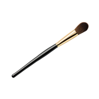 Stylish makeup brush with a black handle. The perfect tool for creating stunning makeup. png