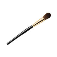 élégant maquillage brosse avec une noir gérer. le parfait outil pour création étourdissant se maquiller. png