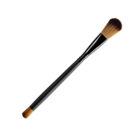 Two-sided makeup brush with a black handle. A versatile tool for professional and home makeup. Perfect shot for cosmetic brands and makeup artists. png