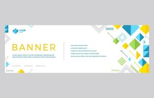 Modern White Banner template vector