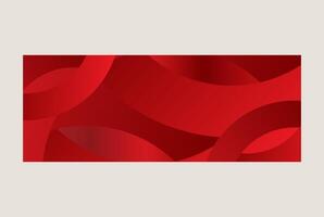Red Abstract Banner vector