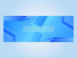 Blue background banner template vector