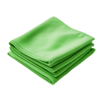 A green cloth for wiping. A terry towel. A rag for cleaning the premises. A green towel png