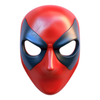 3D Rendering of a Funny Face Mask on Transparent Background png