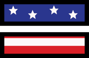 americano bandeira alfabetos e pontuação 4º do Julho independência dia png