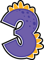 dinosaur alphabet and number illustration png