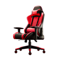 A gaming chair isolated on transparent background png