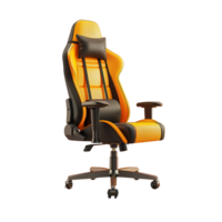 A gaming chair isolated on transparent background png