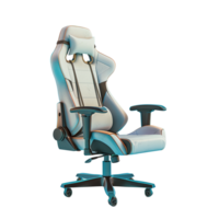 A gaming chair isolated on transparent background png