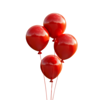 Balloons isolated on transparent background png